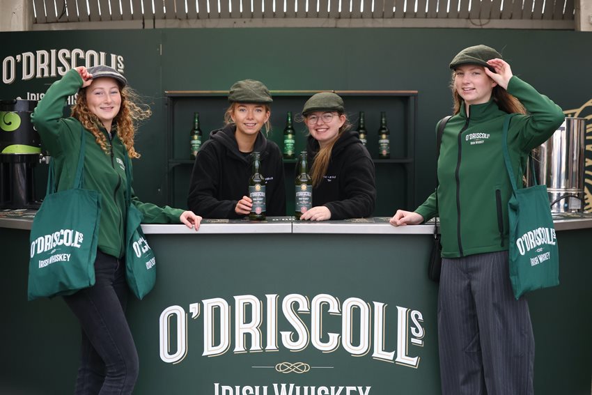 O’Driscolls Irish Whiskey support the Irish Injured Jockey’s Fund at the SBK Vintage Crop Stakes Raceday at Navan Racecourse
